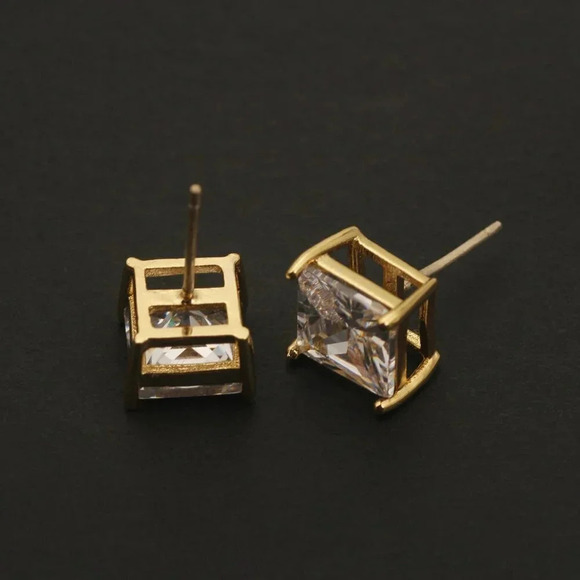 8MM S925 Sterling Silver CZ Stud Earrings for Women/Girl, US19251037 - Picture 4 of 11